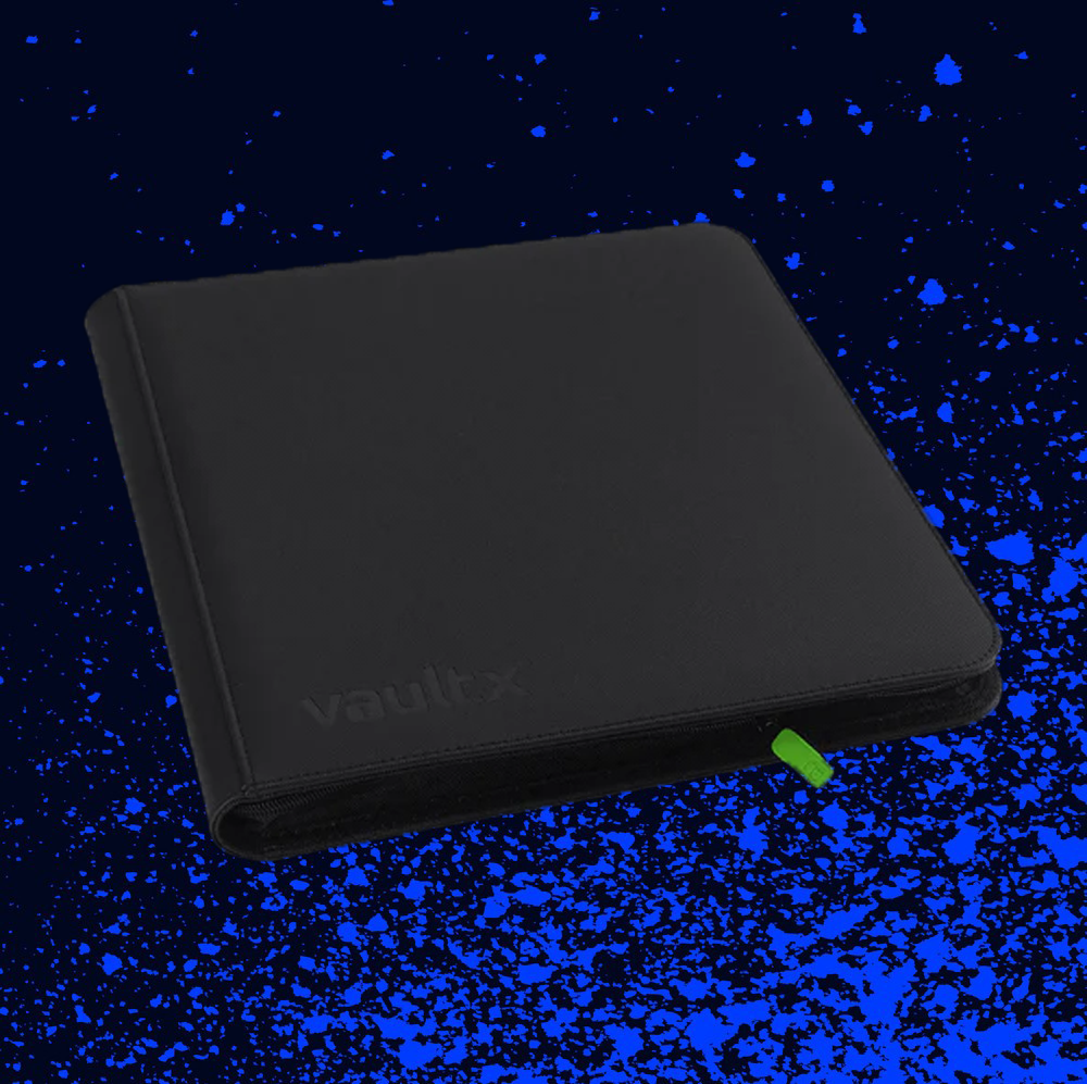 Vault X 12-Pocket Exo-Tec Zip Binder - Black