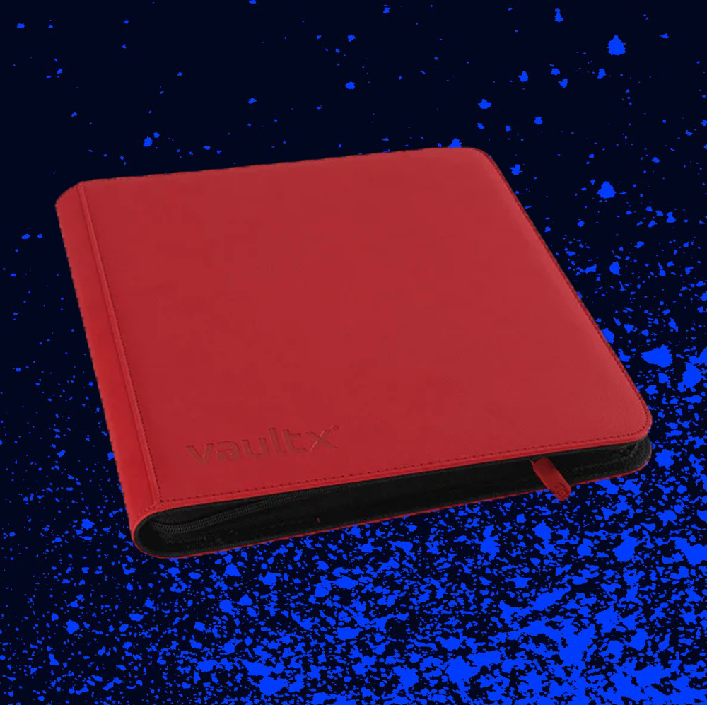 Vault X 12-Pocket Exo-Tec Zip Binder - Fire Red