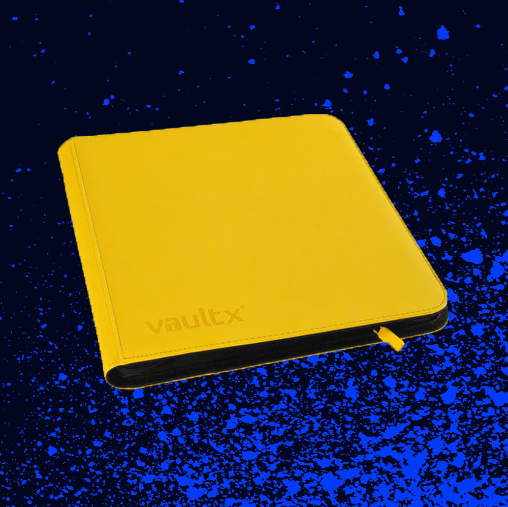 Vault X 12-Pocket Exo-Tec Zip Binder - Yellow