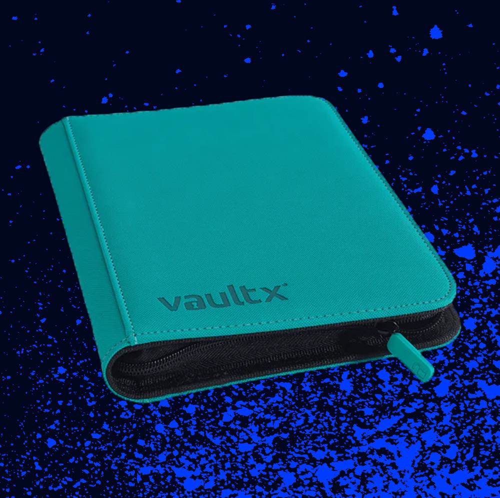 Vault X 4-Pocket Exo-Tec Zip Binder - Ocean Blue