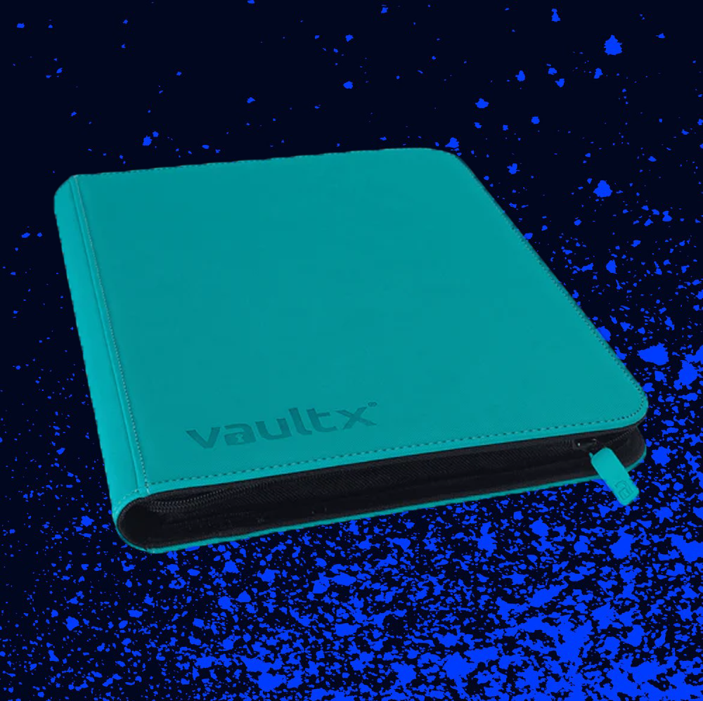 Vault X 9-Pocket Exo-Tec Zip Binder - Ocean Blue