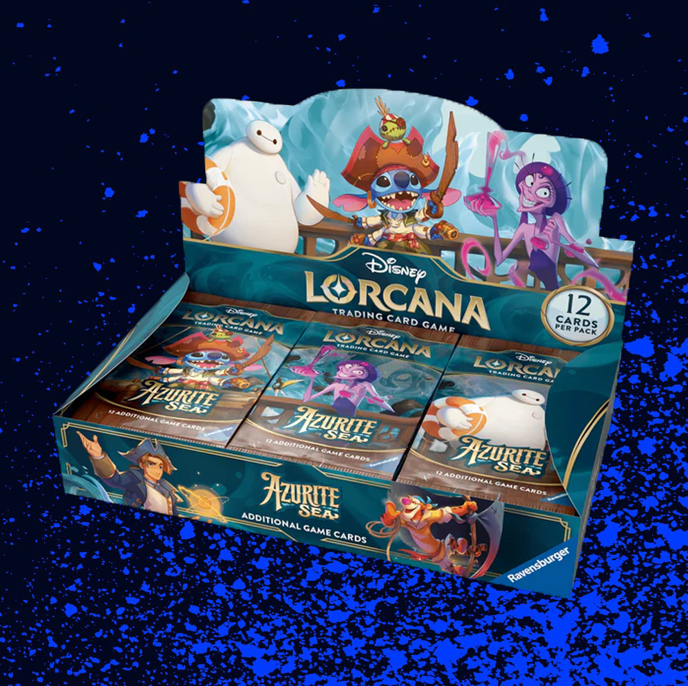 Disney Lorcana Trading Card Game Azurite Sea Booster Box Dragonscale Card Gaming Disney Lorcana Trading Card Game Azurite Sea Booster Box Dragonscale Card Gaming