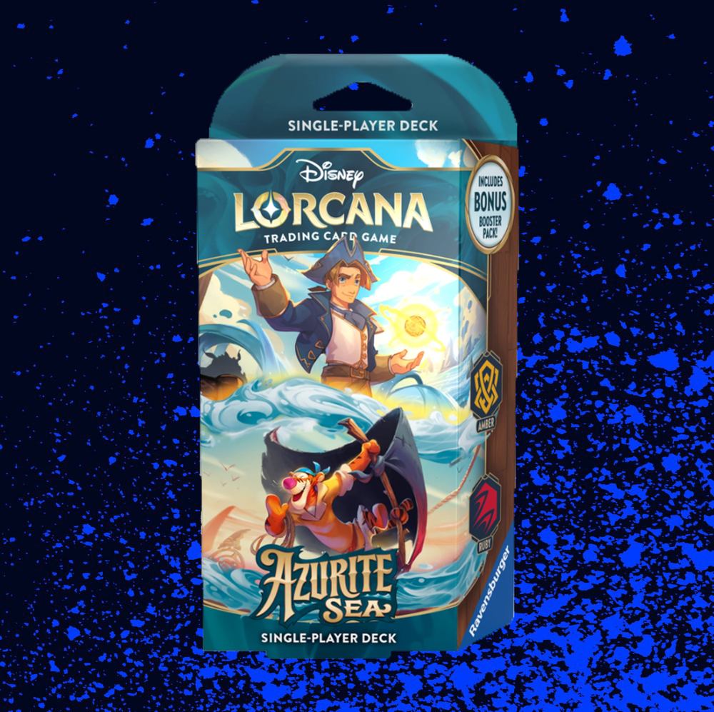 Disney Lorcana Trading Card Game Azurite Sea Starter Deck - Amber & Ruby