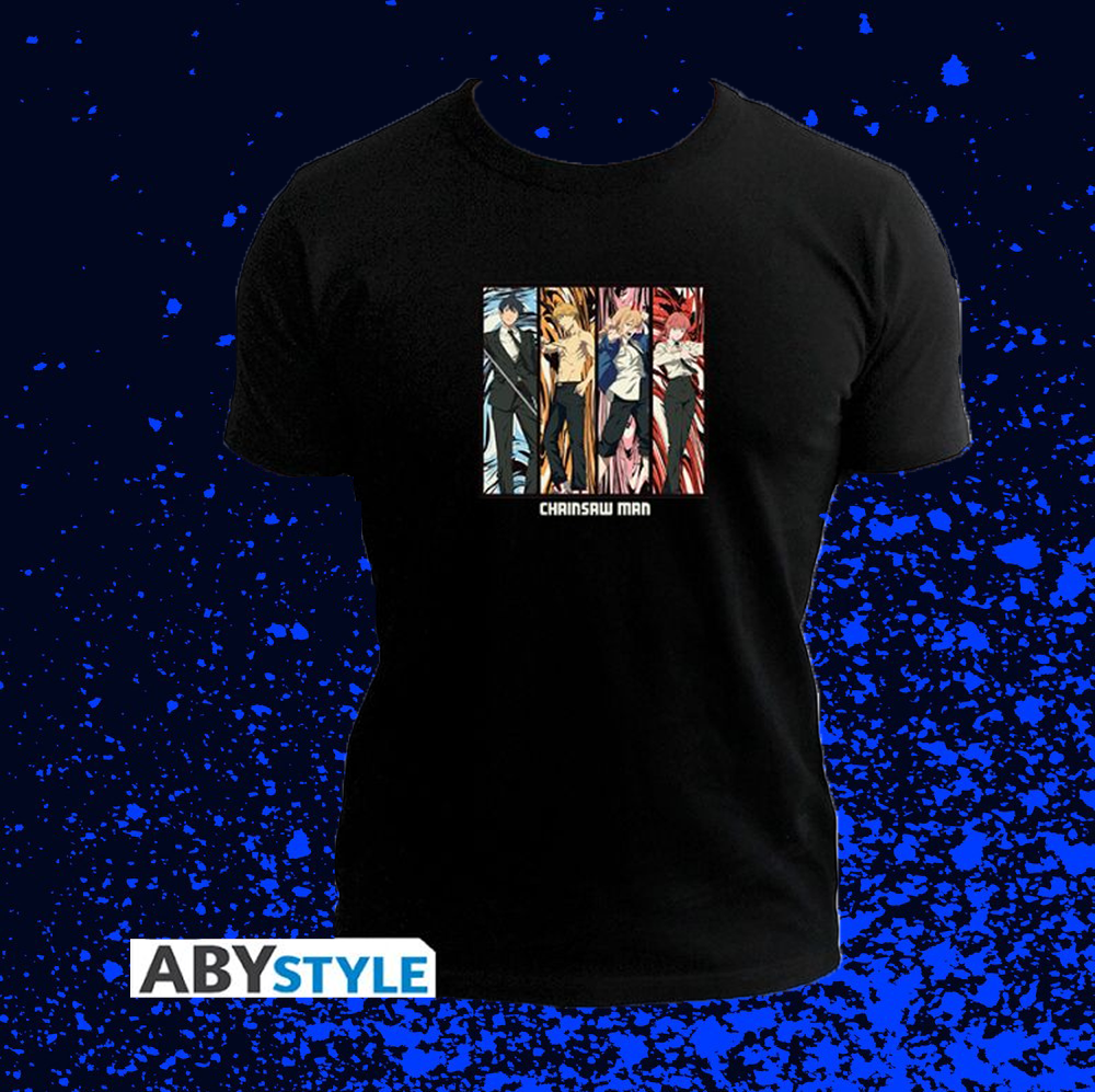 Chainsaw Man Group T-Shirt Dragonscale Card Gaming Chainsaw Man Group T-Shirt Dragonscale Card Gaming
