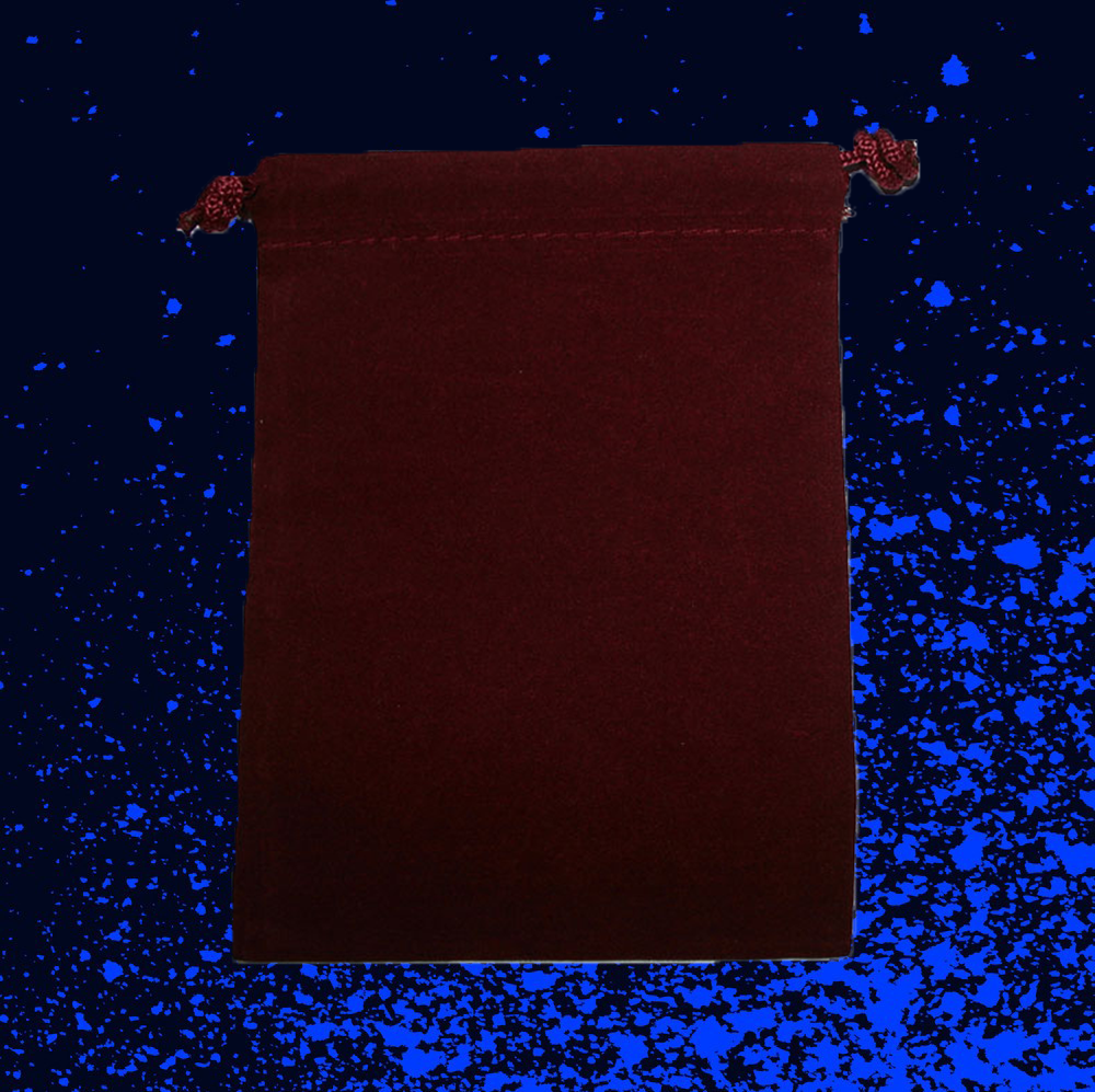 Chessex Small Suedecloth Dice Bag - Burgundy