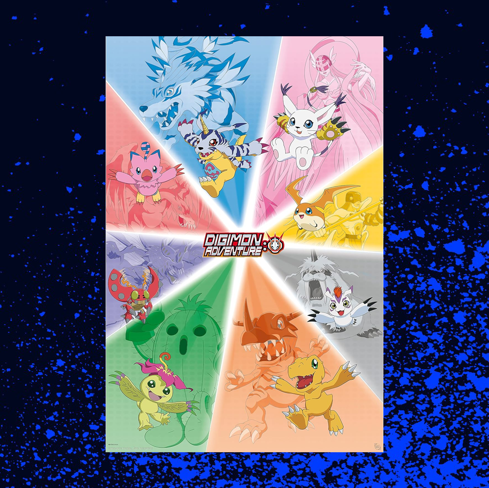 GB Eye Digimon Adventure Group Maxi Poster