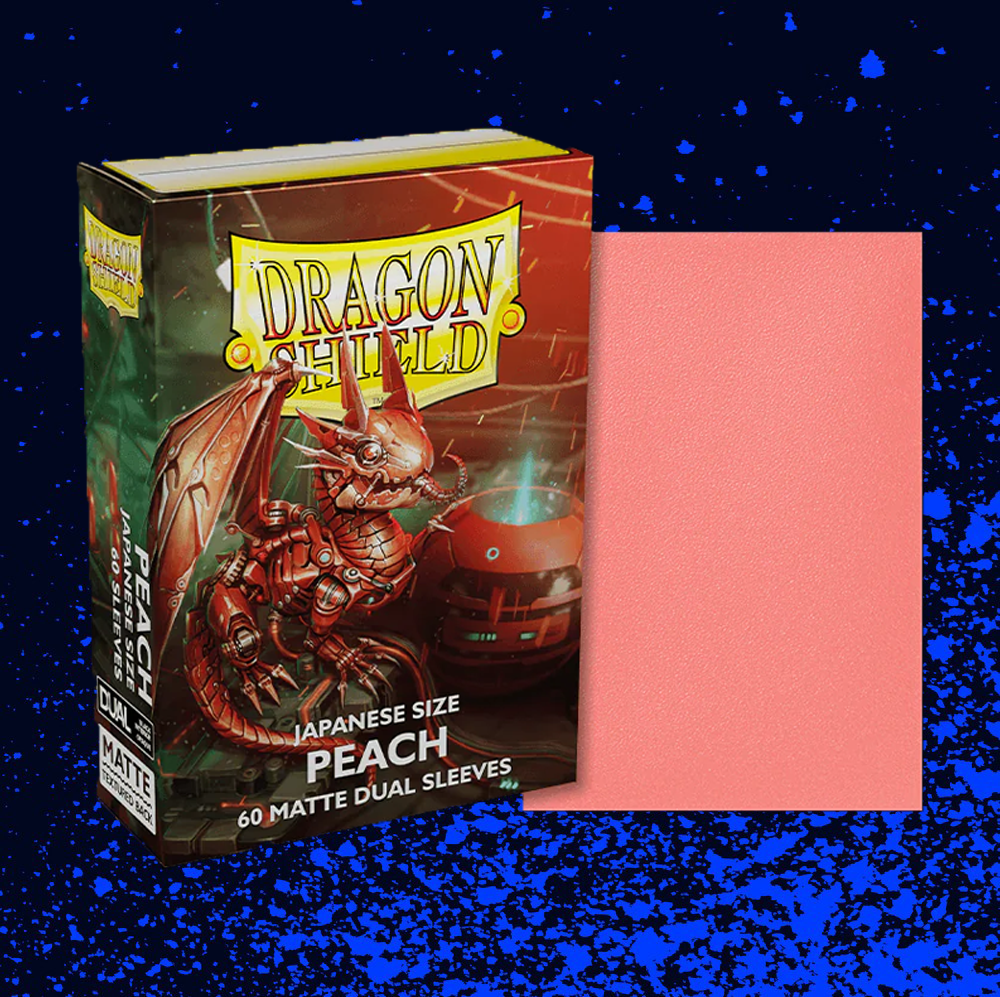 Dragon Shield Dual Matte Japanese Size Sleeves 60pk - Peach