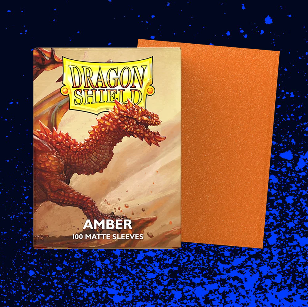 Dragon Shield - Matte Standard Size Sleeves 100pk - Amber