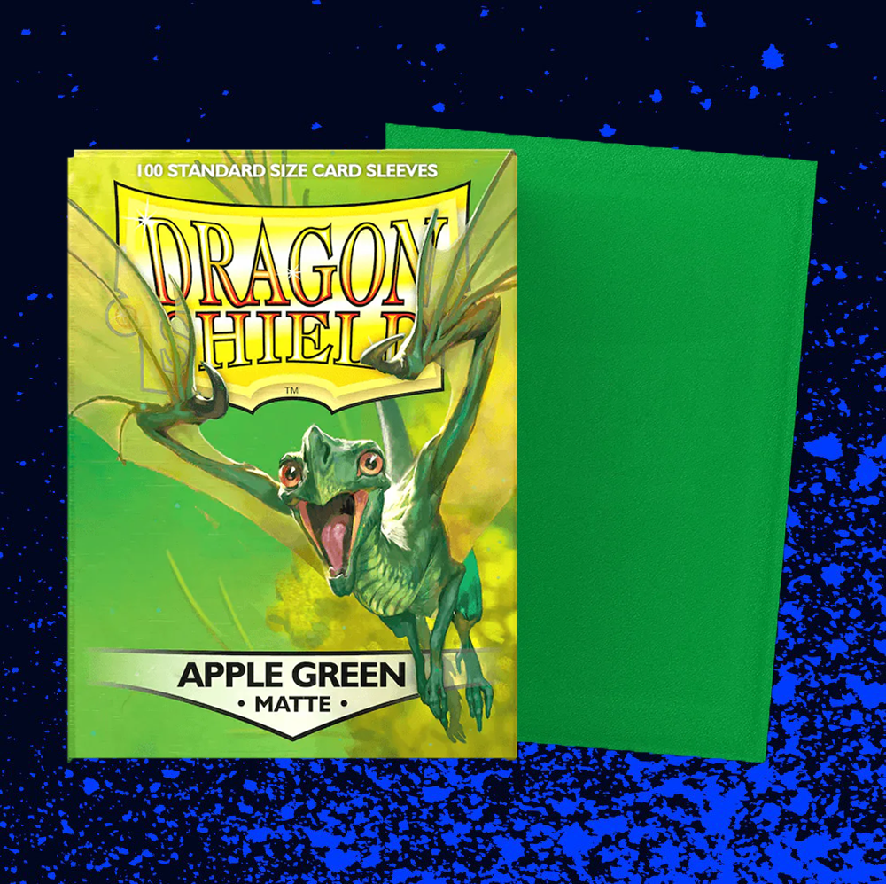 Dragon Shield Matte Standard Size Sleeves 100pk - Apple Green