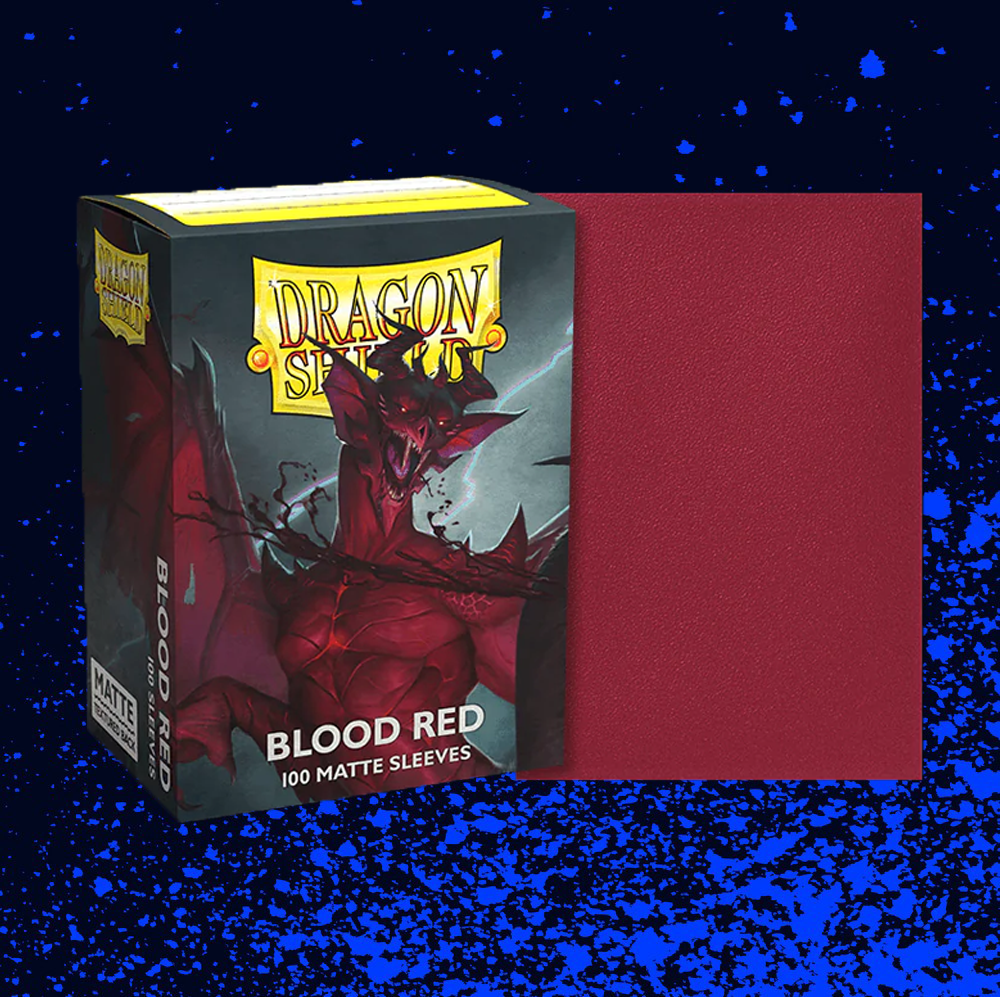 Dragon Shield Matte Standard Size Sleeves 100pk - Blood Red