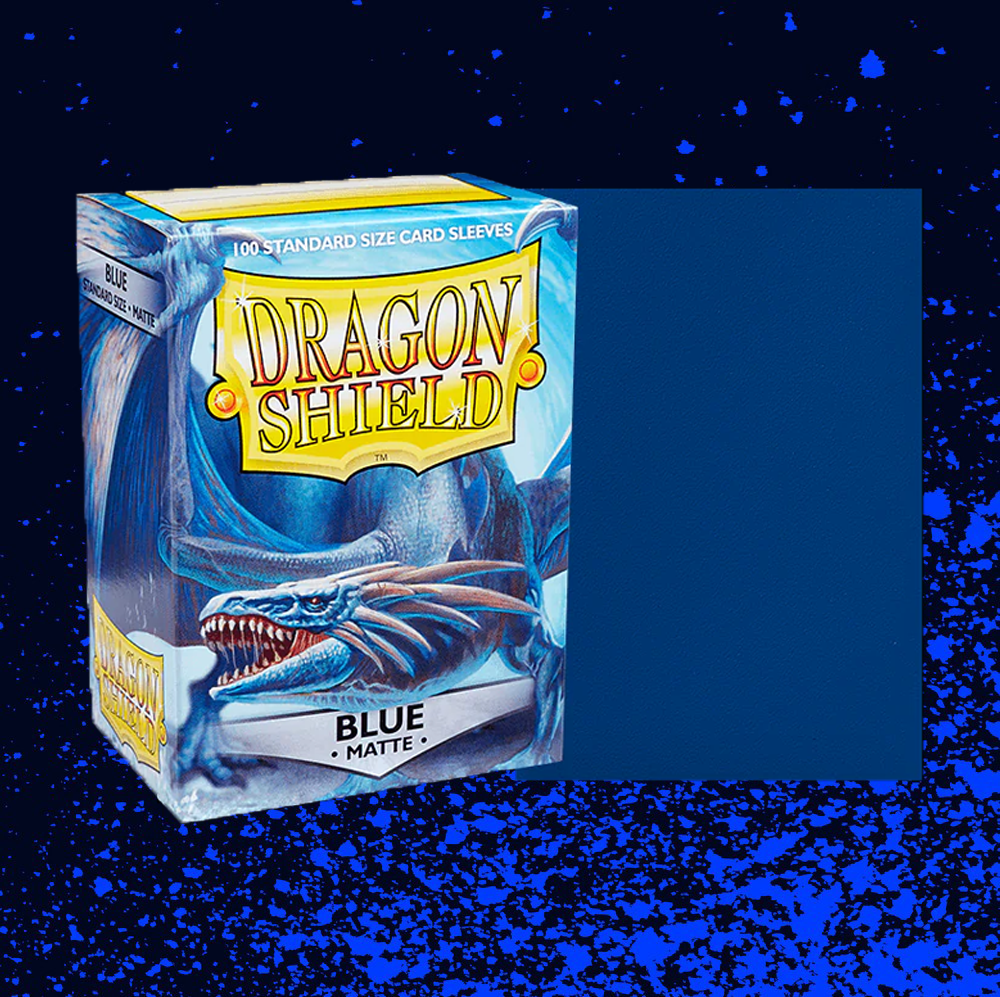 Dragon Shield Matte Standard Size Sleeves 100pk - Blue