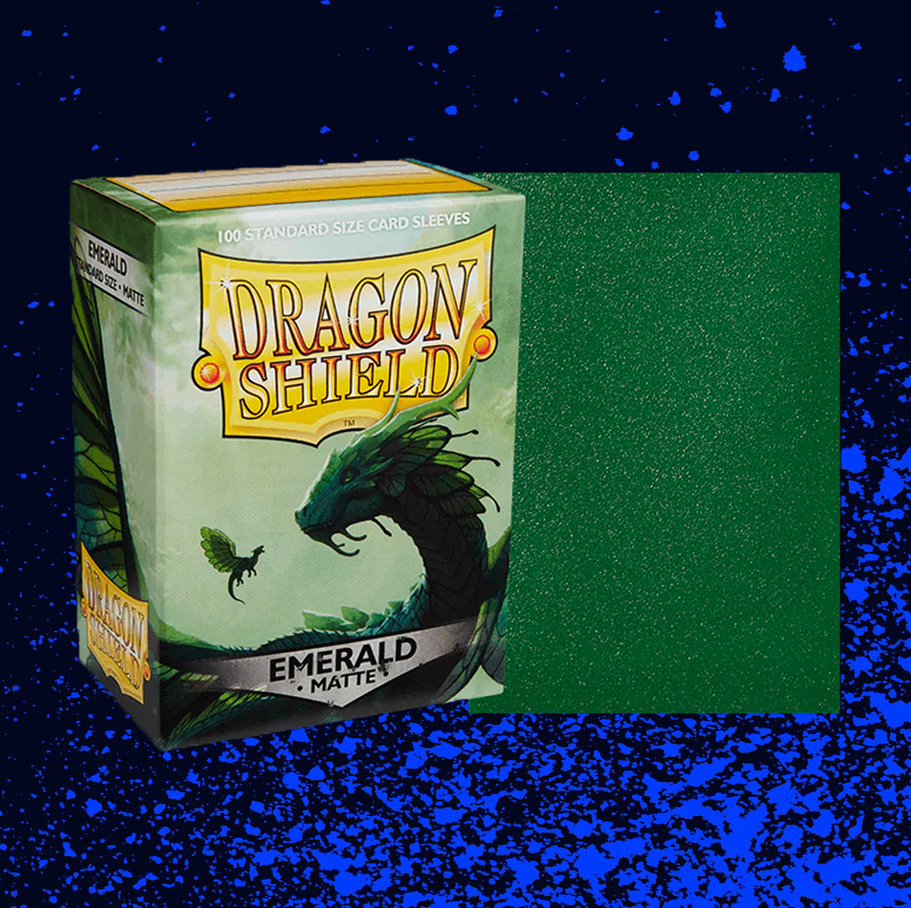Dragon Shield Matte Standard Size Sleeves 100pk - Emerald