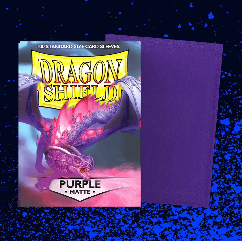 Dragon Shield Matte Standard Size Sleeves 100pk - Purple