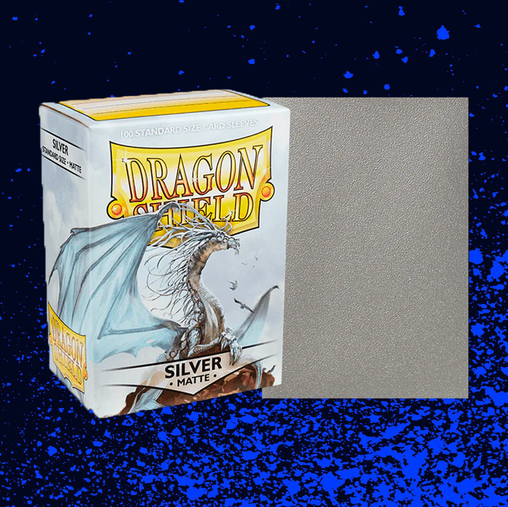 Dragon Shield Matte Standard Size Sleeves 100pk - Silver