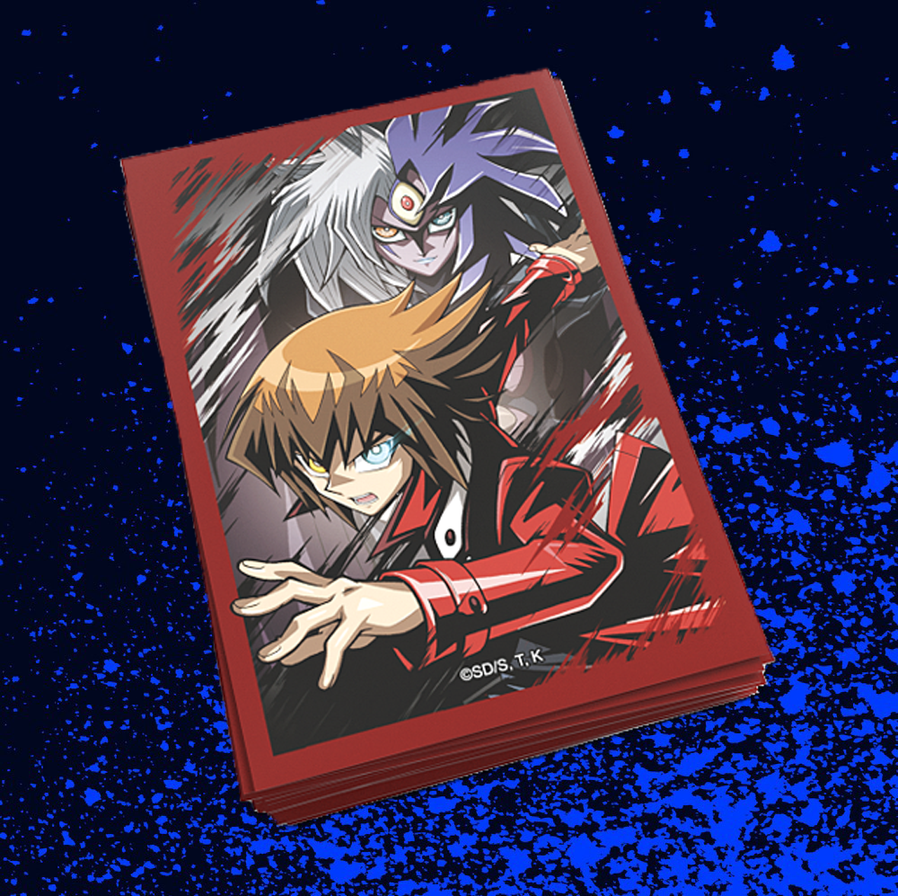 jaden yuki card sleeves Yugioh Official Card Protector Jaden Yuki & Yubel 100 Sleeve Japanese NEW