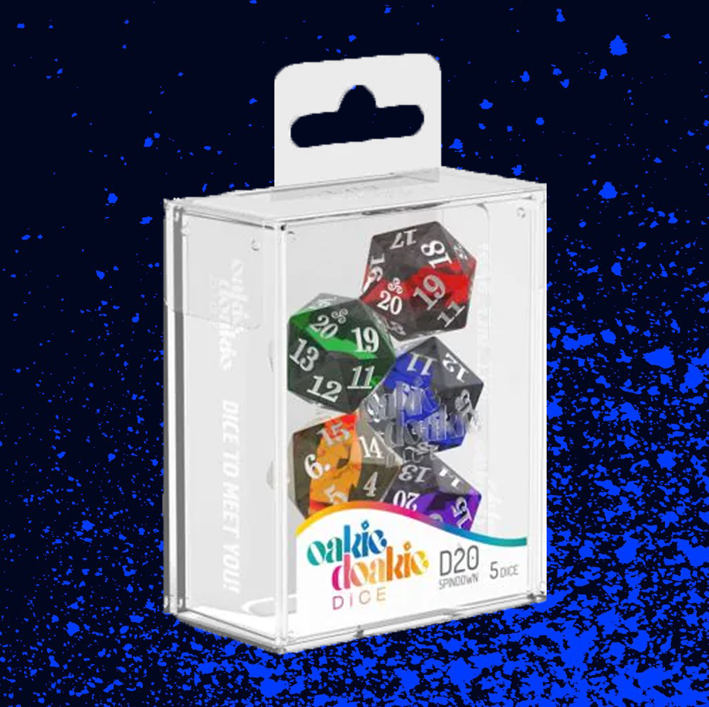 Oakie Doakie Dice D20 Spindown Dice Set - Enclave