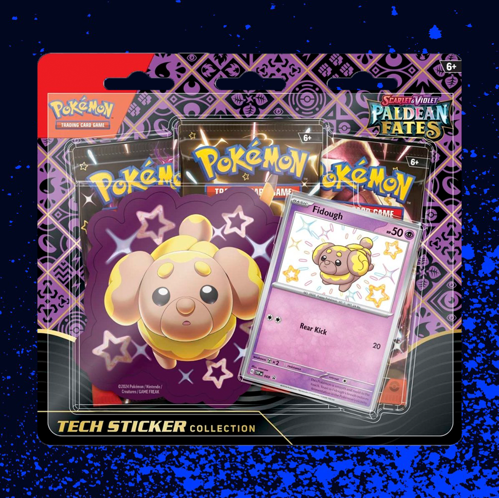 Pokémon Paldean Fates Tech Sticker Collection - Shiny Fidough