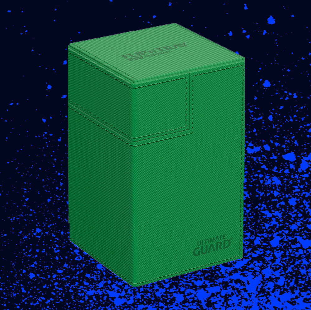 Ultimate Guard Flip n Tray Deck Case 100+ Xenoskin - Monocolour Green