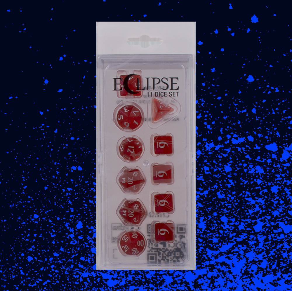 Ultra Pro Eclipse 11 Dice Set - Apple Red