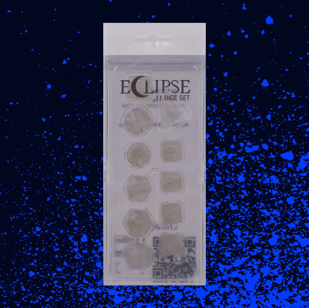 Ultra Pro Eclipse 11 Dice Set - Arctic White