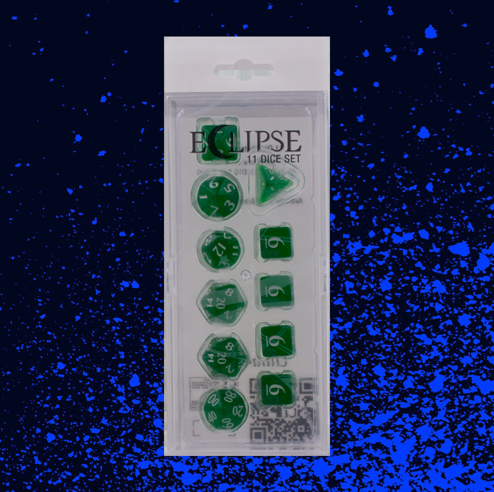Ultra Pro Eclipse 11 Dice Set - Forest Green