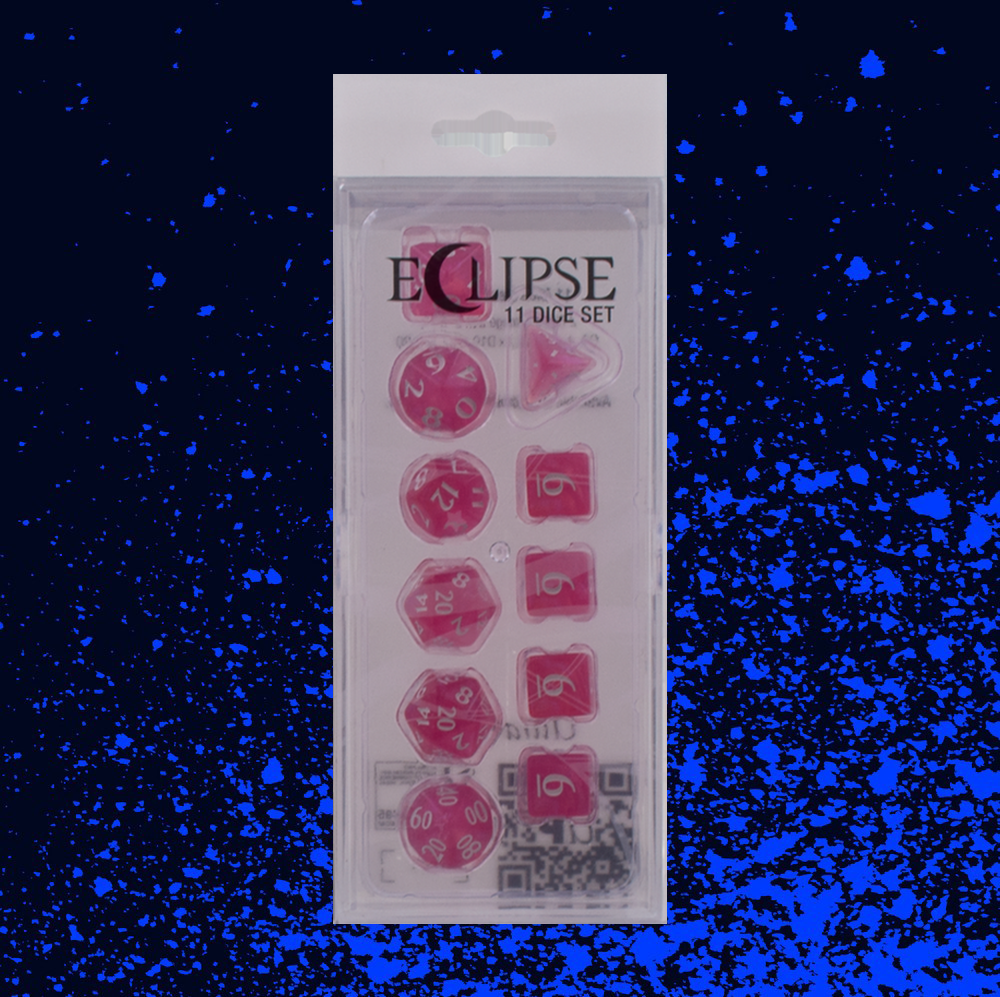 Ultra Pro Eclipse 11 Dice Set - Hot Pink