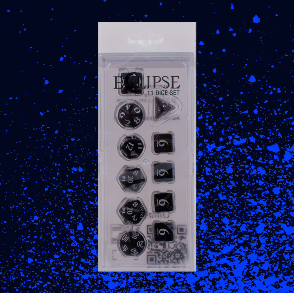Ultra Pro Eclipse 11 Dice Set - Jet Black