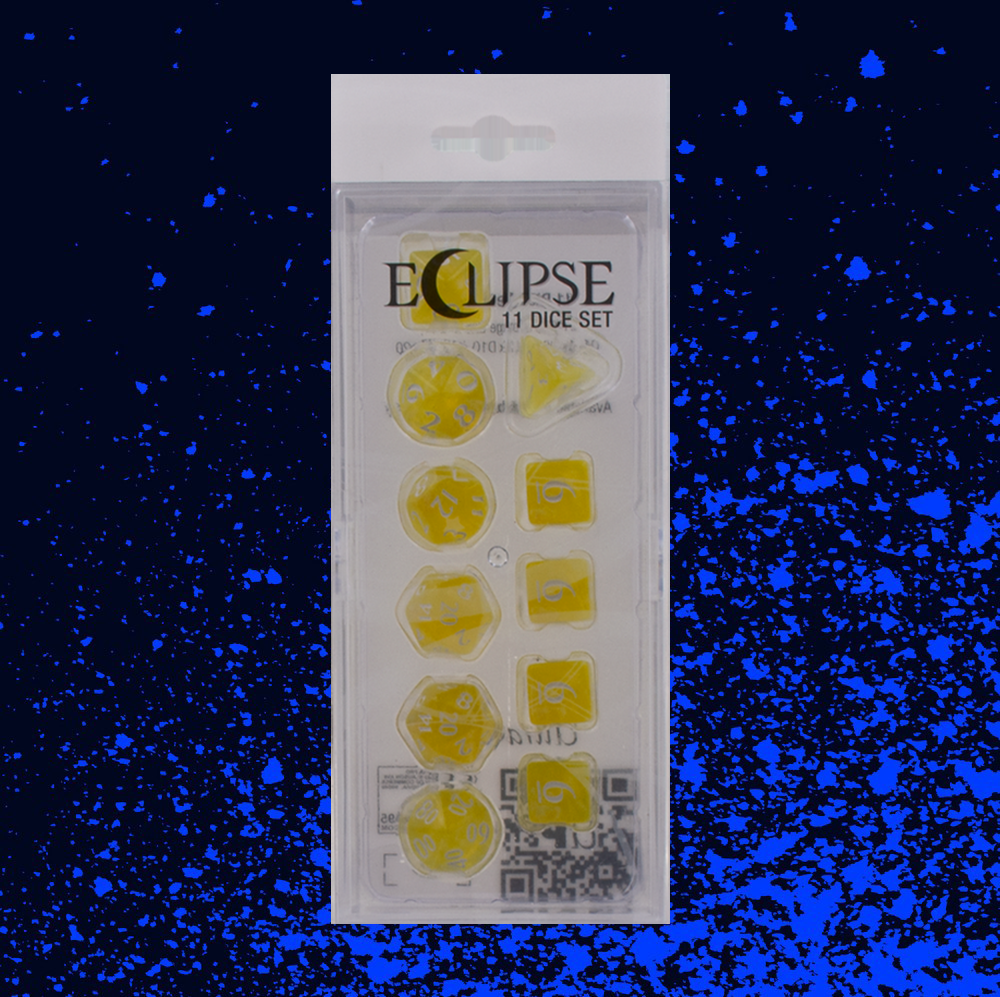 Ultra Pro Eclipse 11 Dice Set - Lemon Yellow