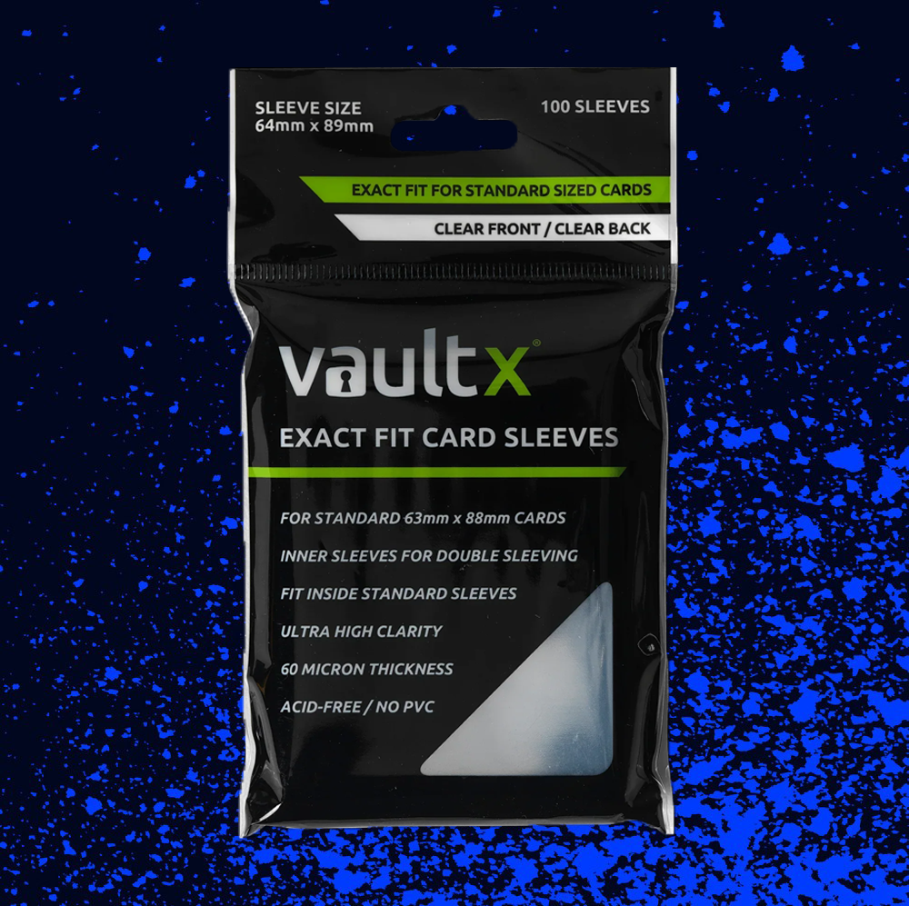 Vault X Exact Fit Card Sleeves (Clear) – Dragonscale Card Gaming