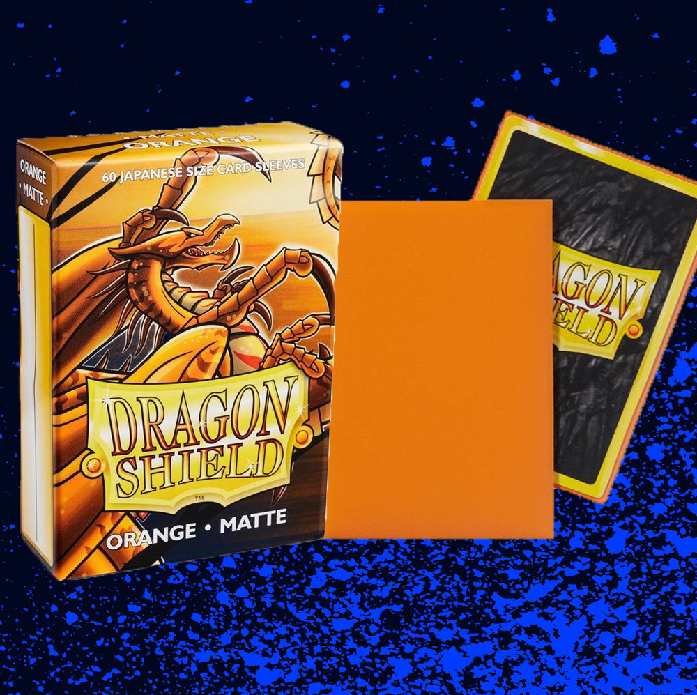 Dragon Shield Matte Japanese Size Sleeves 60pk - Orange – Dragonscale Card  Gaming