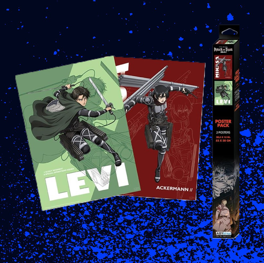 Attack On Titan Poster Pack - Levi & Misaka