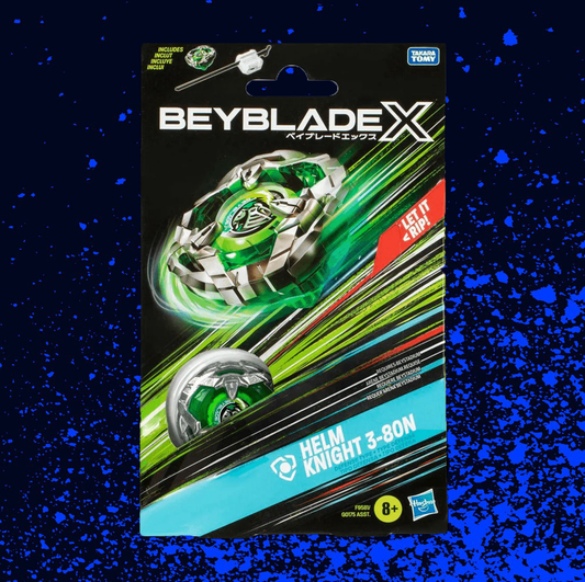 Beyblade X Starter Pack Top and Launcher - Helm Knight 3-80N