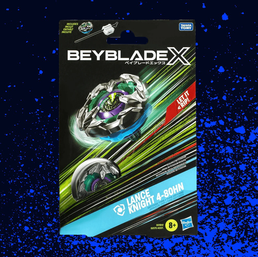 Beyblade X Starter Pack Top and Launcher - Lance Knight 4-80HN