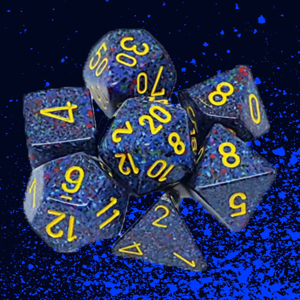 Chessex Speckled Polyhedral 7 Dice Set - Twilight