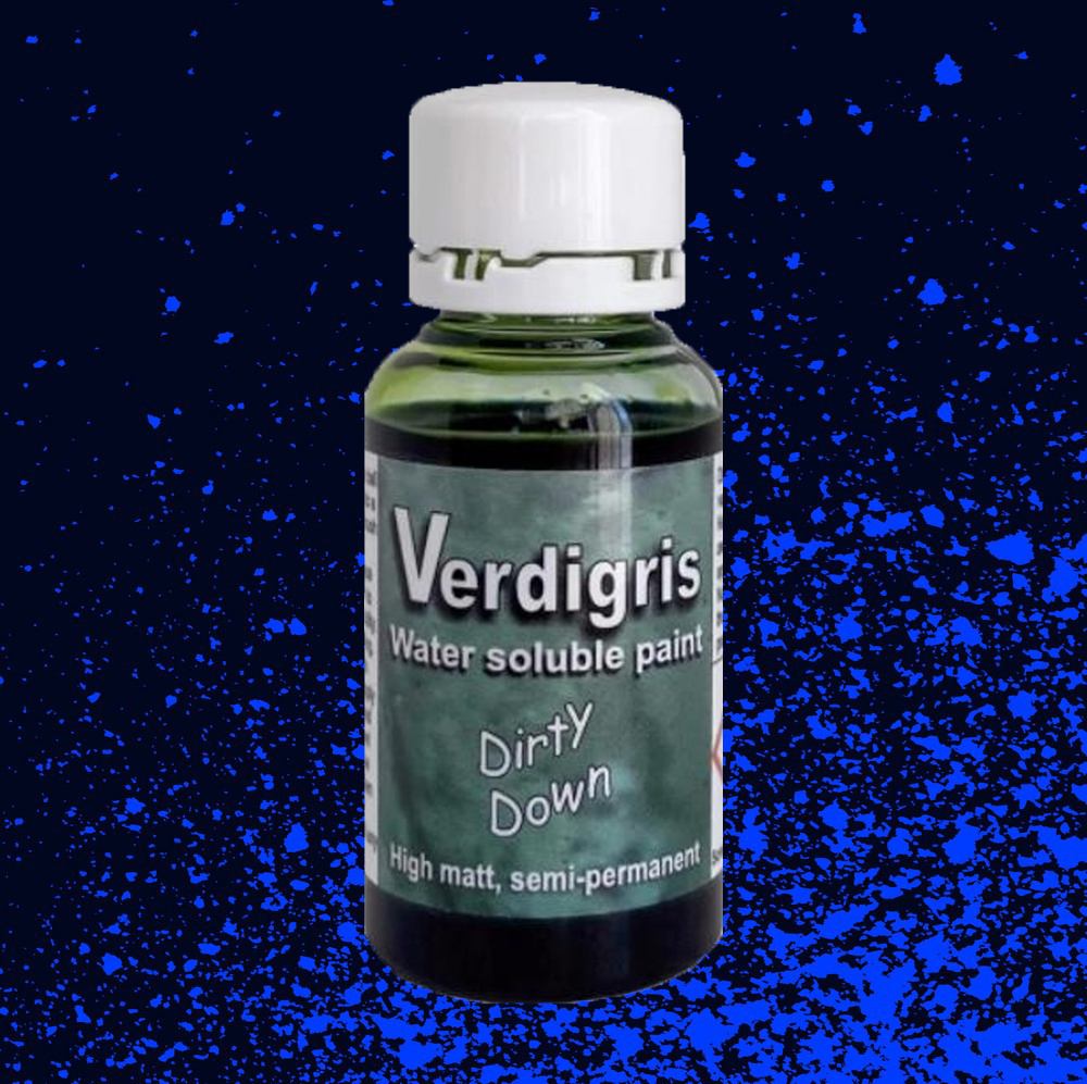 Dirty Down Water Soluble Paint – Verdigris Effect (25ml Pot)