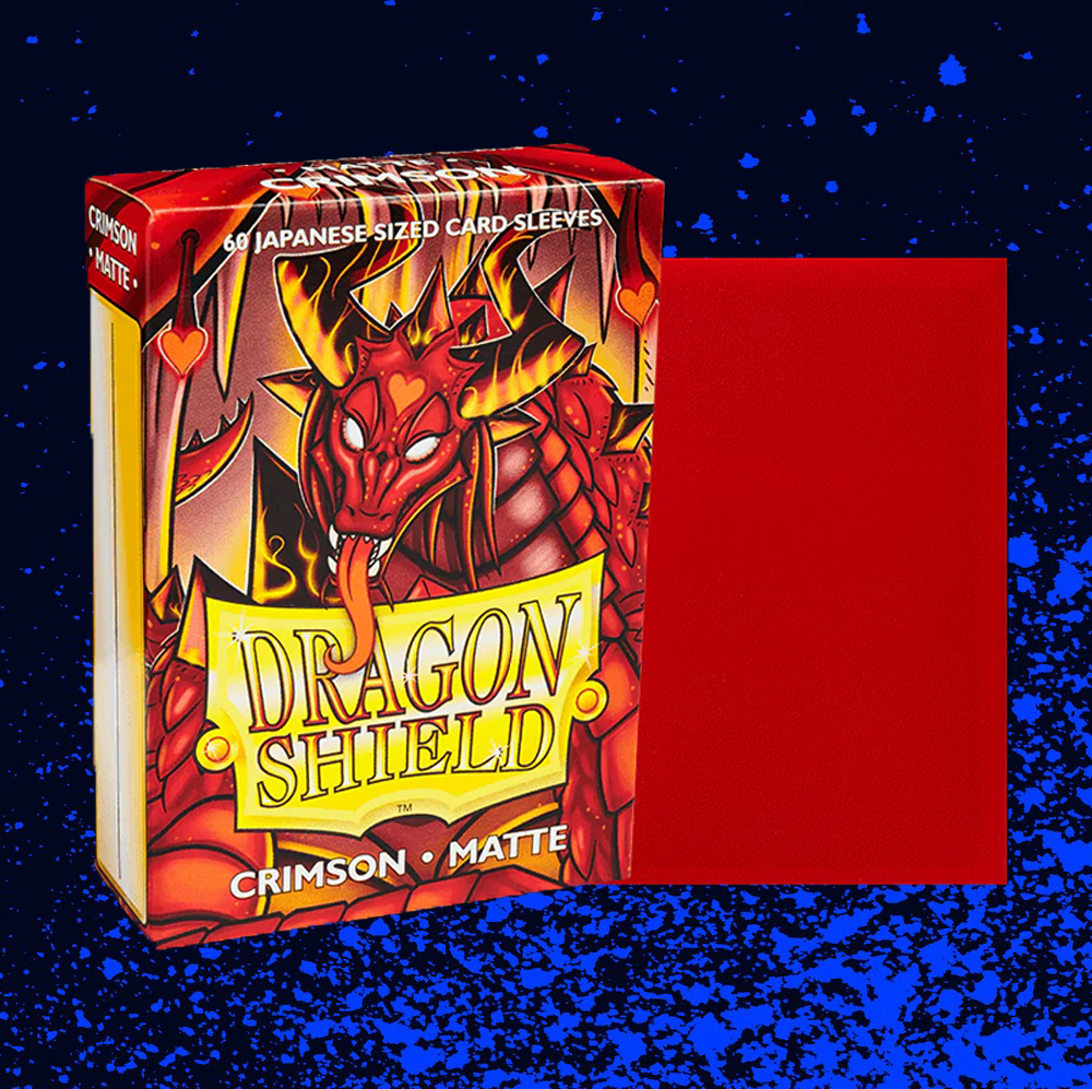 Dragon Shield Matte Japanese Size Sleeves 60pk - Crimson