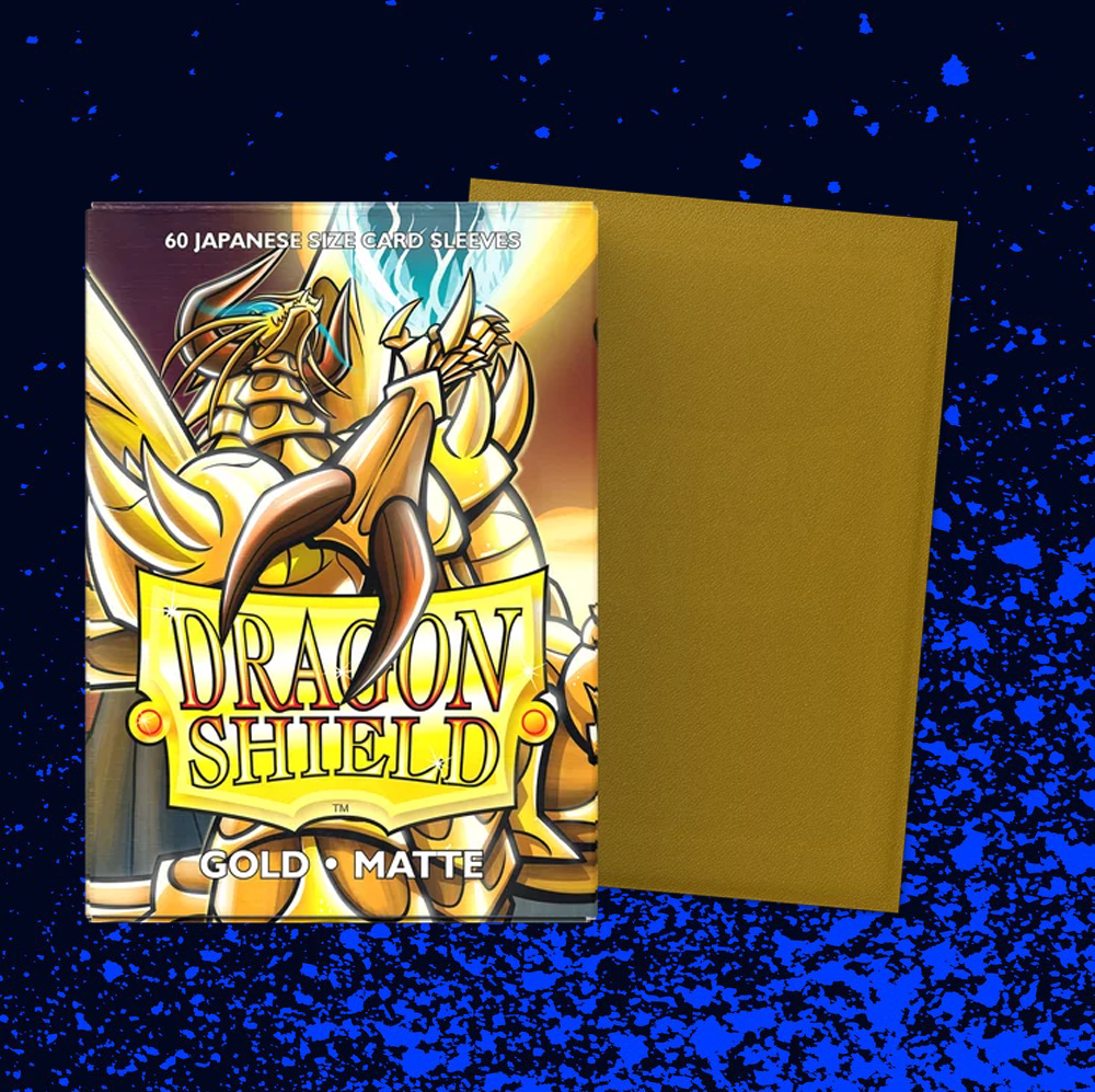 Dragon Shield - Matte Japanese Size Sleeves 60pk - Gold