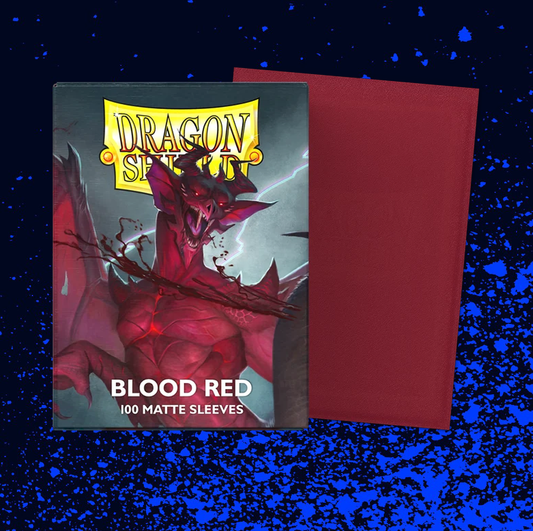 Dragon Shield - Matte Standard Size Sleeves 100pk - Blood Red