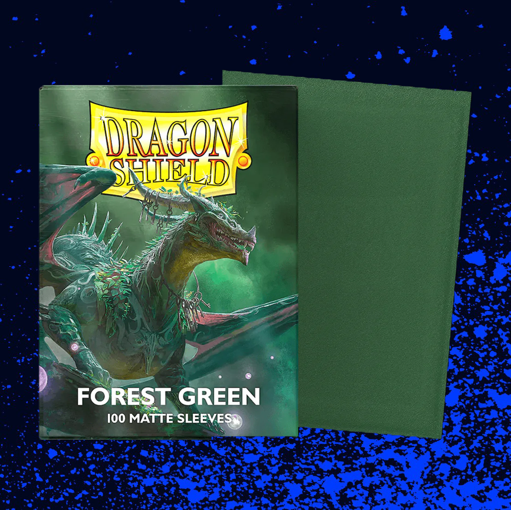 Dragon Shield Matte Standard Size Sleeves 100pk - Forest Green