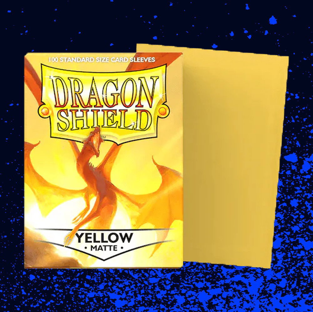 Dragon Shield Matte Standard Size Sleeves 100pk - Yellow