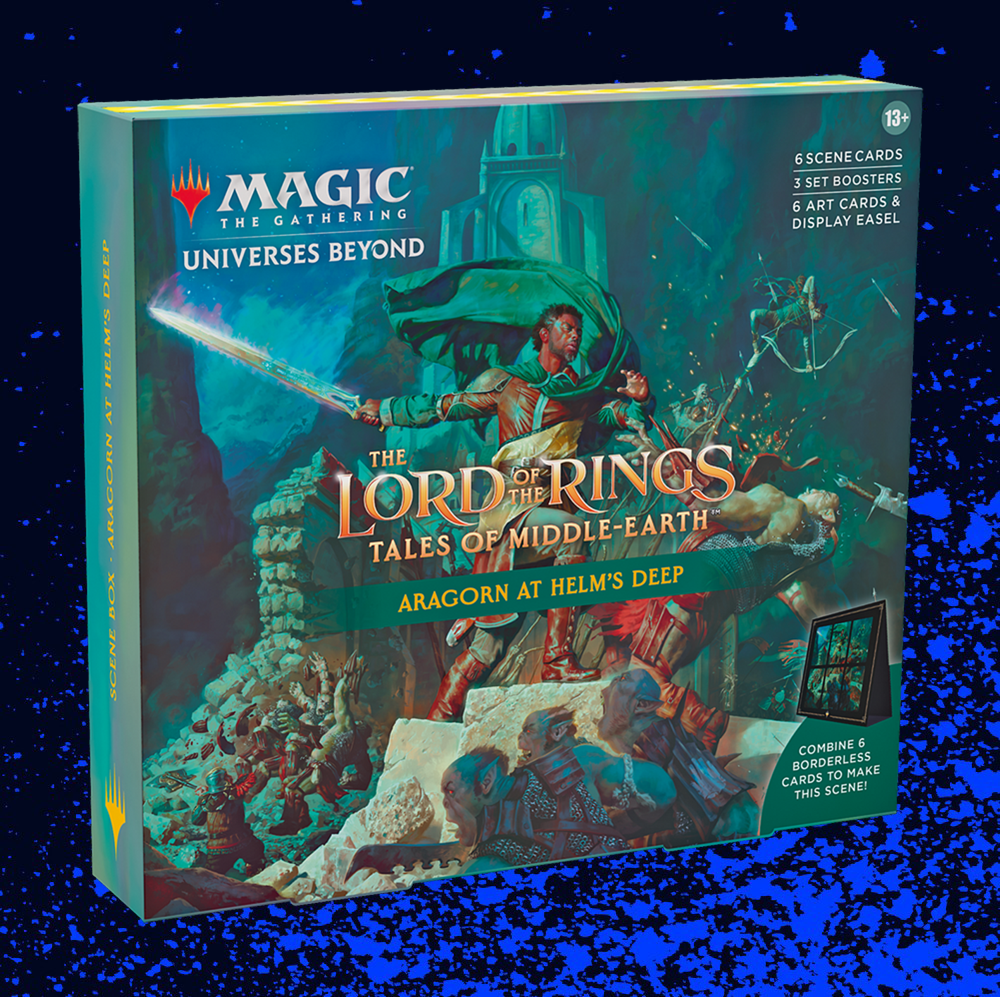 Magic: The Gathering Lord of the Rings Holiday Scene Box - Aragorn at Helm's Deep