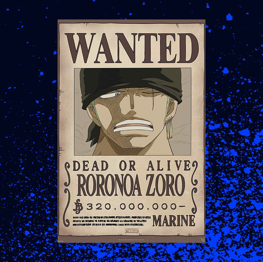 GB Eye One Piece Wanted Poster - Roronoa Zoro Maxi Poster