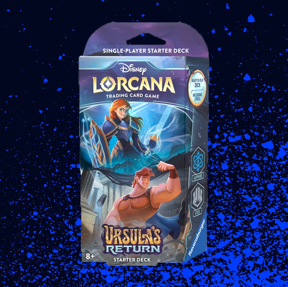 Disney Lorcana Trading Card Game: Ursula's Return Starter Deck - Sapphire & Steel