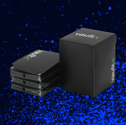 Vault X Large Deck Box 100+ With 150 Sleeves - Black