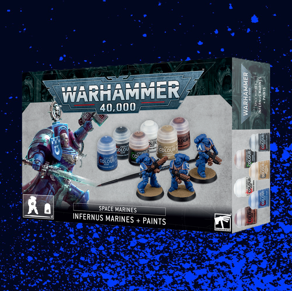 Warhammer 40K: Space Marines - Infernus Marines & Paints Set